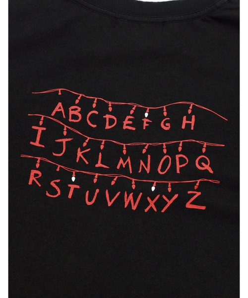 Little sunny bite(リトルサニーバイト)の「【Little sunny bite】stranger things x little sunny bite graphic big tee(Tシャツ/カットソー・レディース・ホワイト/ブラック/ピンク・MEDIUM/SMALL)」の18枚目の写真