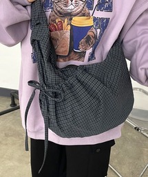 ドロストチェック柄ショルダーバッグ