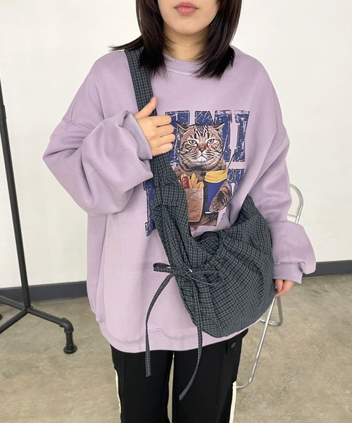 CRB（シーアールビー）の「ドロストチェック柄ショルダーバッグ（ショルダーバッグ・レディース・グレー/ブラック/グリーン・F）」の14枚目の写真