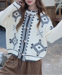 vintage button cardigan