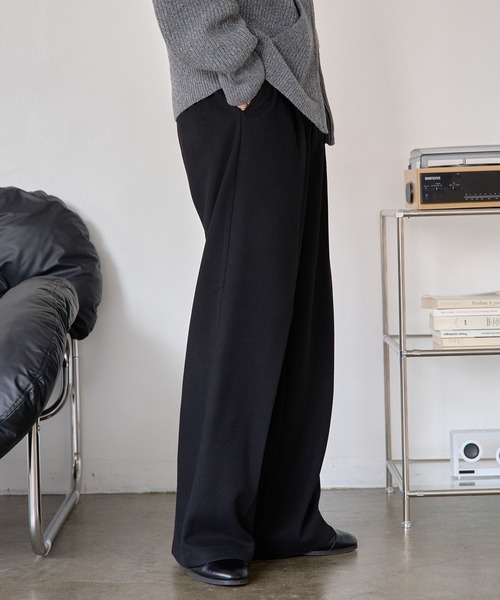 ArchivesRoom スラックス ウール混セミワイドストレートスラックス（スラックス）｜epnok