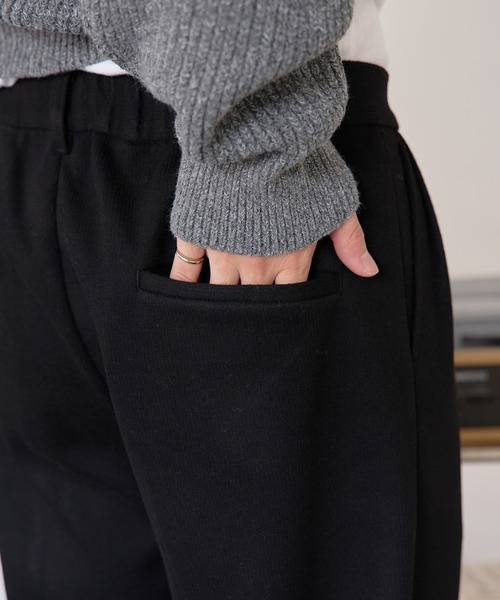 epnok(エプノック)の「ウール混セミワイドストレートスラックス(スラックス・メンズ・ブラック・SMALL/MEDIUM/LARGE)」の12枚目の写真