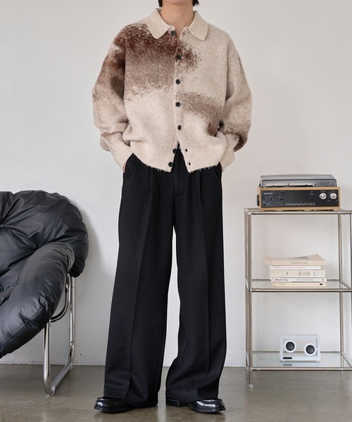 epnok(エプノック)の「ウール混セミワイドストレートスラックス(スラックス・メンズ・ブラック・SMALL/MEDIUM/LARGE)」の15枚目の写真