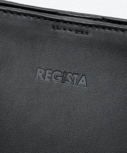 REGiSTA（レジスタ）の「スプリットレザー（牛床革） スクエア ミニショルダーバッグ（ショルダーバッグ・メンズ・ブラック/ブラック系その他・FREE）」の10枚目の写真