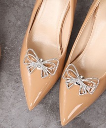 Port（ポート）の「【 Port / ポート 】 ビジューリボン シューズクリップ（ 2個セット ）（シューズ小物/雑貨）」