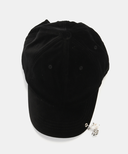 IENA(イエナ)の「HEYEP/ヘイップ Velour Pearl Cap キャップ HP13325(キャップ・レディース・ブラック・FREE)」の5枚目の写真