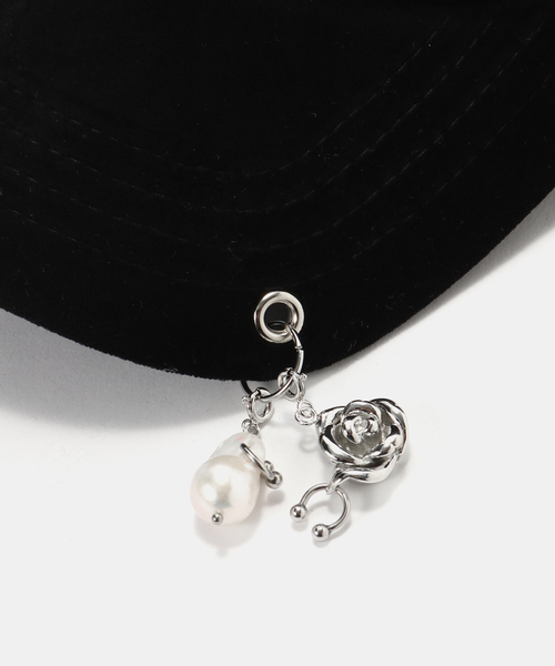 IENA(イエナ)の「HEYEP/ヘイップ Velour Pearl Cap キャップ HP13325(キャップ・レディース・ブラック・FREE)」の9枚目の写真