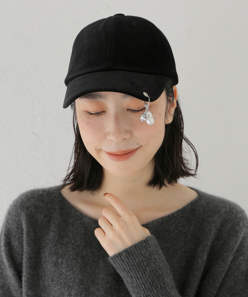 IENA(イエナ)の「HEYEP/ヘイップ Velour Pearl Cap キャップ HP13325(キャップ・レディース・ブラック・FREE)」の14枚目の写真