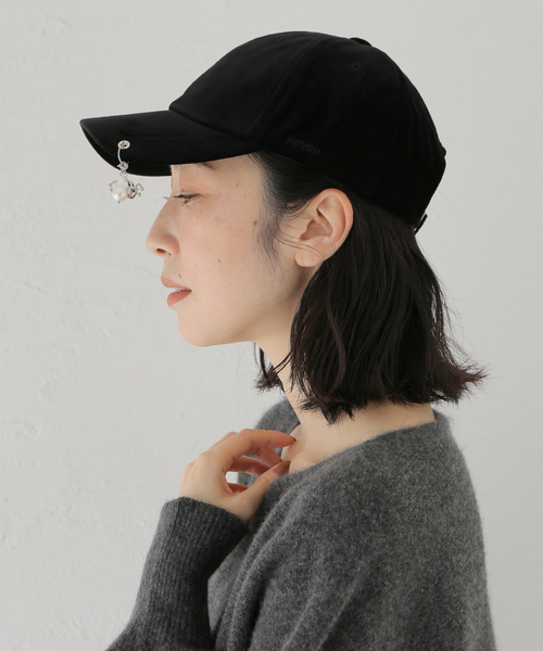 IENA(イエナ)の「HEYEP/ヘイップ Velour Pearl Cap キャップ HP13325(キャップ・レディース・ブラック・FREE)」の15枚目の写真