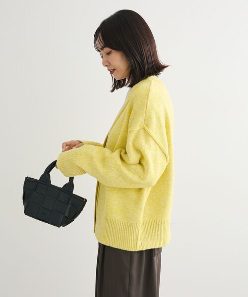 Green　Parks（グリーンパークス）の「MIXニットカーディガン（カーディガン/ボレロ・レディース・イエロー/グリーン/ベージュ/グレー・FREE）」の21枚目の写真