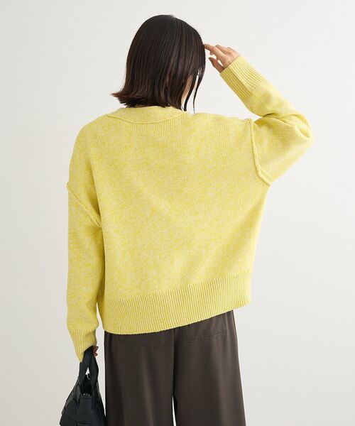 Green　Parks（グリーンパークス）の「MIXニットカーディガン（カーディガン/ボレロ・レディース・イエロー/グリーン/ベージュ/グレー・FREE）」の20枚目の写真