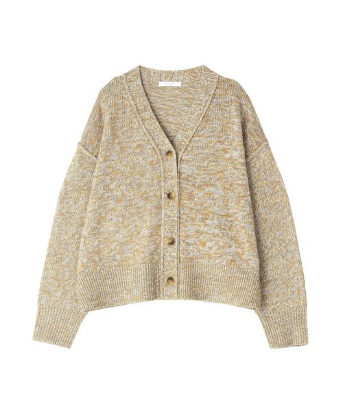 Green　Parks（グリーンパークス）の「MIXニットカーディガン（カーディガン/ボレロ・レディース・イエロー/グリーン/ベージュ/グレー・FREE）」の7枚目の写真