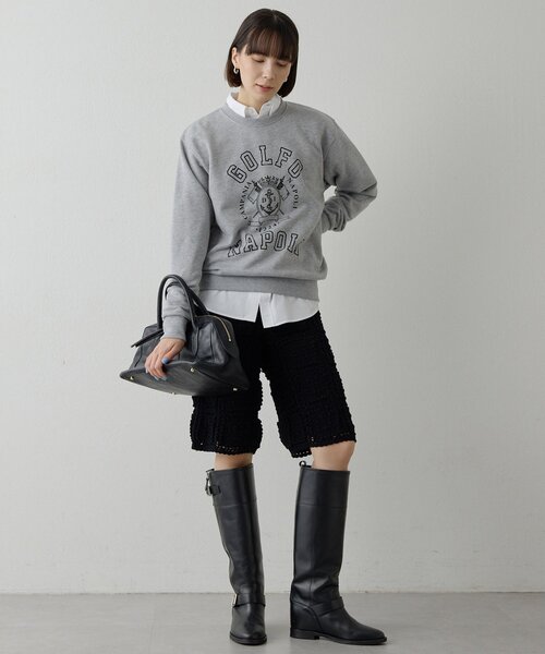 Whim Gazette（ウィムガゼット）の「ブロードシャツ（シャツ/ブラウス・レディース・オフホワイト/ブラウン・FREE）」の3枚目の写真