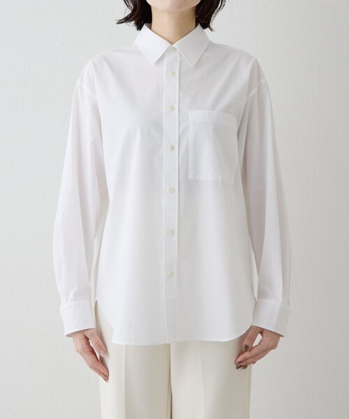 Whim Gazette（ウィムガゼット）の「ブロードシャツ（シャツ/ブラウス・レディース・オフホワイト/ブラウン・FREE）」の15枚目の写真