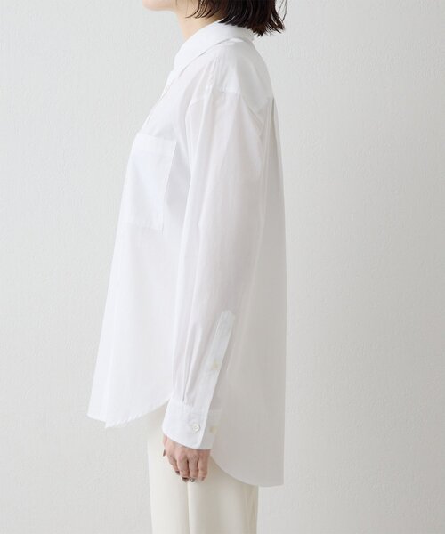 Whim Gazette（ウィムガゼット）の「ブロードシャツ（シャツ/ブラウス・レディース・オフホワイト/ブラウン・FREE）」の16枚目の写真