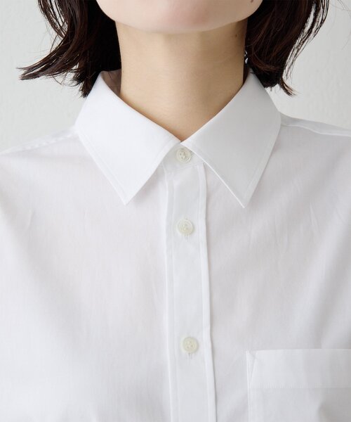 Whim Gazette（ウィムガゼット）の「ブロードシャツ（シャツ/ブラウス・レディース・オフホワイト/ブラウン・FREE）」の18枚目の写真