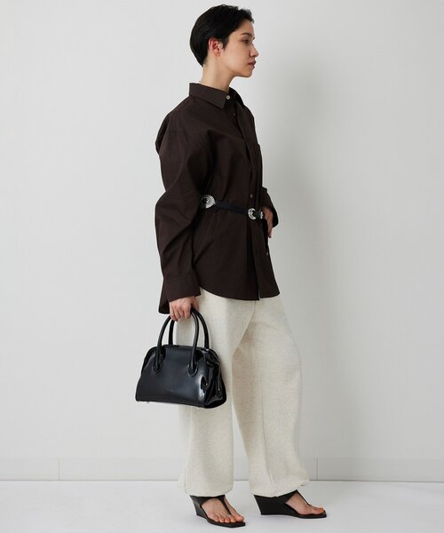 Whim Gazette（ウィムガゼット）の「ブロードシャツ（シャツ/ブラウス・レディース・オフホワイト/ブラウン・FREE）」の12枚目の写真