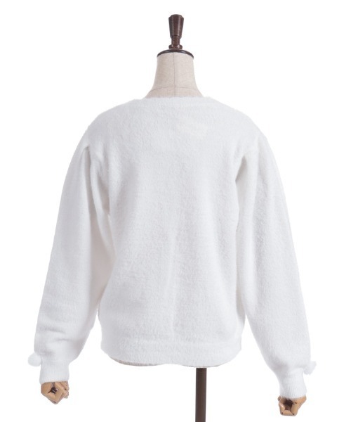 axes femme（アクシーズファム）の「スノー・ローズ刺繍カーディガン（カーディガン/ボレロ・レディース・ホワイト/ラベンダー/サックスブルー・FREE）」の13枚目の写真