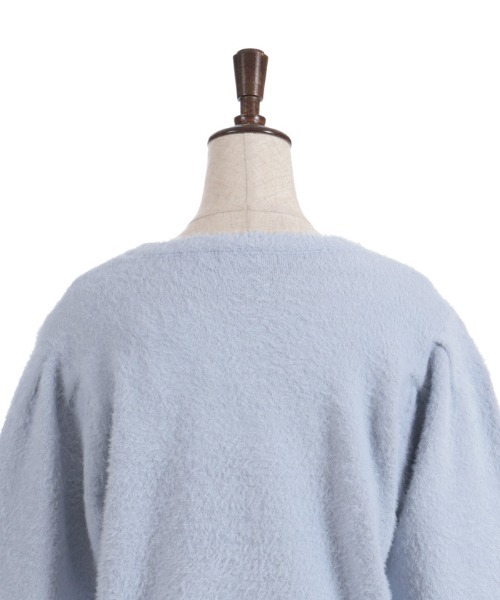 axes femme（アクシーズファム）の「スノー・ローズ刺繍カーディガン（カーディガン/ボレロ・レディース・ホワイト/ラベンダー/サックスブルー・FREE）」の9枚目の写真