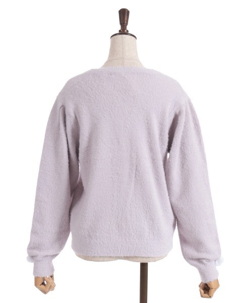 axes femme（アクシーズファム）の「スノー・ローズ刺繍カーディガン（カーディガン/ボレロ・レディース・ホワイト/ラベンダー/サックスブルー・FREE）」の12枚目の写真