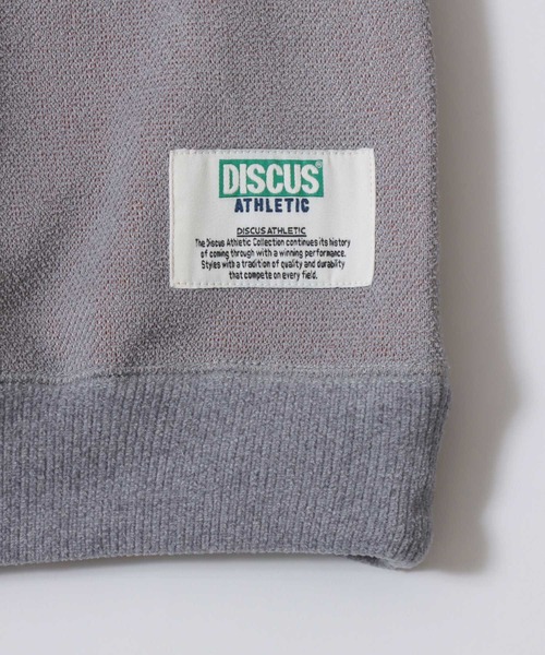 DISCUS(ディスカス)の「DISCUS/ディスカス オーバーサイズ インレイ編み 裏シャギー ボンディング 配色 ワンポイント刺繍 トレーナー スウェット レディース メンズ(スウェット・レディース・ブラック/グレー/アイボリー/オレンジ/ブルー/グリーン・M)」の17枚目の写真