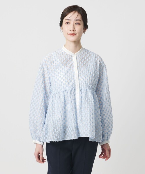 ラメ ドットジャガード ブラウス（シャツ/ブラウス）｜UNITED ARROWS