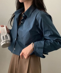 クロップドカラーシャツ