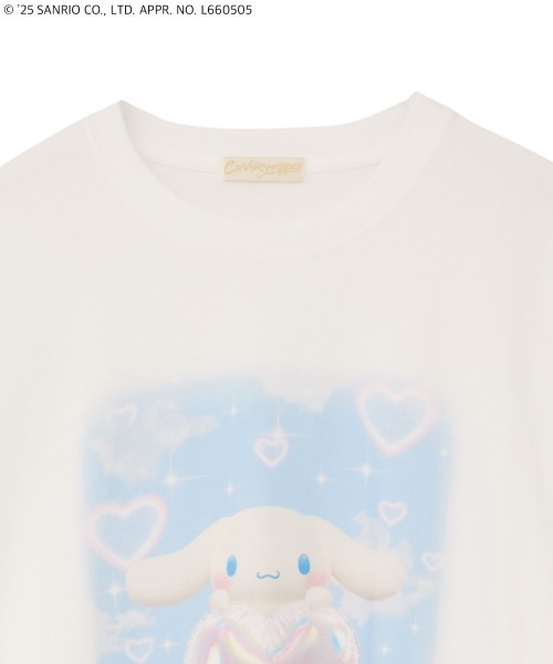 Candy Stripper(キャンディストリッパー)の「【CINNAMOROLL】BALLOON HEART L/S Tシャツ(Tシャツ/カットソー・レディース・ブルー系その他2/オフホワイト・FREE)」の4枚目の写真