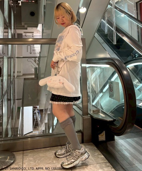 Candy Stripper(キャンディストリッパー)の「【CINNAMOROLL】BALLOON HEART L/S Tシャツ(Tシャツ/カットソー・レディース・ブルー系その他2/オフホワイト・FREE)」の19枚目の写真