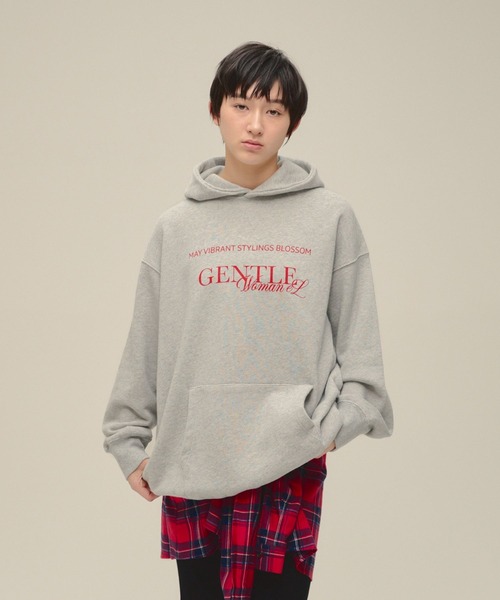 eL(エル)の「【eL】Logo Big Hoodie/634479(パーカー・レディース・ネイビー/グレー・FREE)」の1枚目の写真