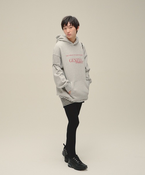 eL(エル)の「【eL】Logo Big Hoodie/634479(パーカー・レディース・ネイビー/グレー・FREE)」の13枚目の写真