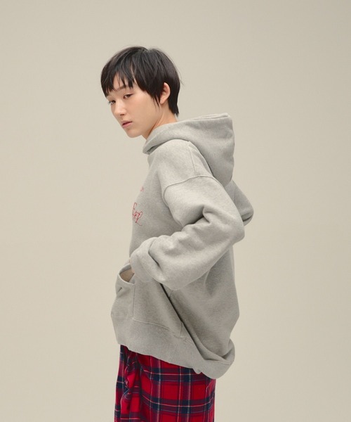 eL(エル)の「【eL】Logo Big Hoodie/634479(パーカー・レディース・ネイビー/グレー・FREE)」の5枚目の写真