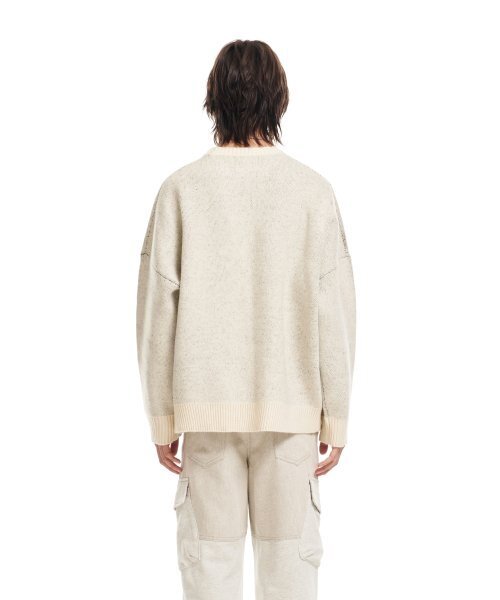 ADDOFF(アドオフ)の「FROM INSIDE KNIT SWEATER ECRU(ニット/セーター・レディース・その他・LARGE/SMALL)」の3枚目の写真