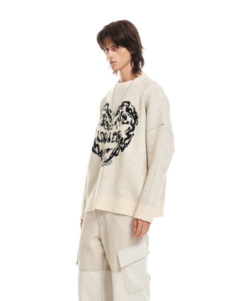 ADDOFF(アドオフ)の「FROM INSIDE KNIT SWEATER ECRU(ニット/セーター・レディース・その他・LARGE/SMALL)」の5枚目の写真