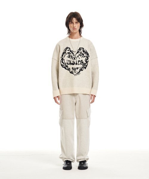 ADDOFF(アドオフ)の「FROM INSIDE KNIT SWEATER ECRU(ニット/セーター・レディース・その他・LARGE/SMALL)」の6枚目の写真