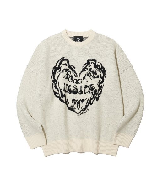 ADDOFF(アドオフ)の「FROM INSIDE KNIT SWEATER ECRU(ニット/セーター・レディース・その他・LARGE/SMALL)」の10枚目の写真
