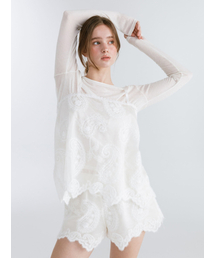 MOIFAIRE（モイフェア）の「SEE-THROUGH ORGANZA BUSTIER / IVORY（ベスト）」