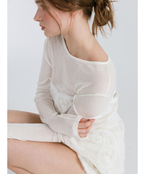 MOIFAIRE（モイフェア）の「SEE-THROUGH ORGANZA BUSTIER / IVORY（ベスト・レディース・その他・ONE SIZE）」の3枚目の写真