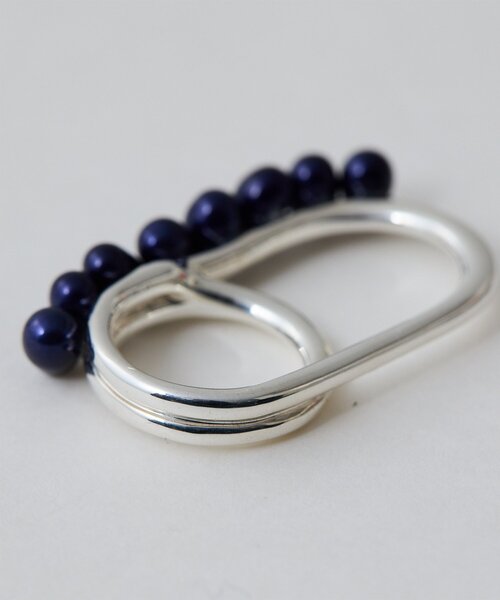 Whim Gazette（ウィムガゼット）の「【Hoaw.】パールダブルリング（リング・レディース・シルバー系その他4・FREE）」の7枚目の写真