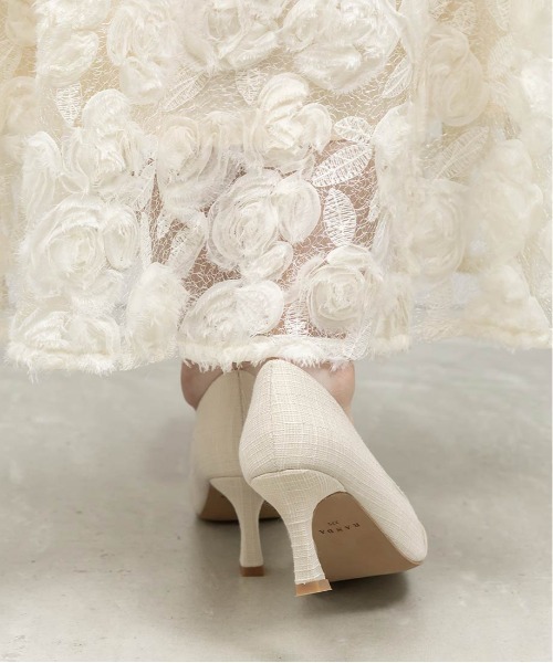 RANDA（ランダ）の「ビジューパーツポインテッドトゥパンプス（パンプス・レディース・ベージュ/アイボリー/ブラック・24/24.5/22.5/23/23.5/22/25.5/25）」の8枚目の写真