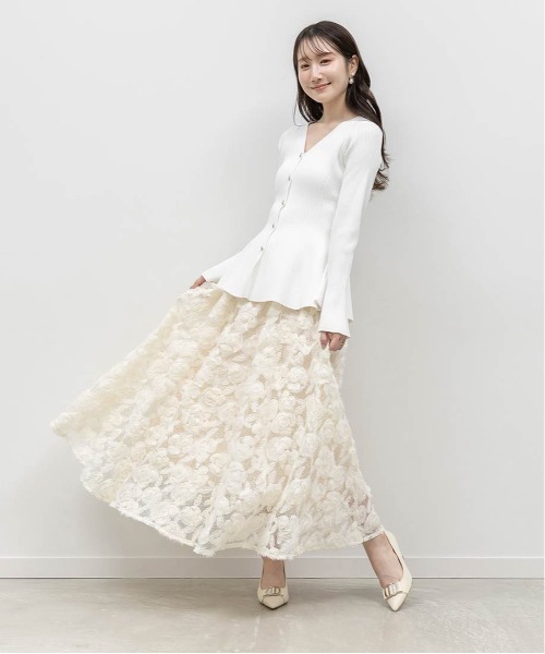 RANDA（ランダ）の「ビジューパーツポインテッドトゥパンプス（パンプス・レディース・ベージュ/アイボリー/ブラック・24/24.5/22.5/23/23.5/22/25.5/25）」の12枚目の写真