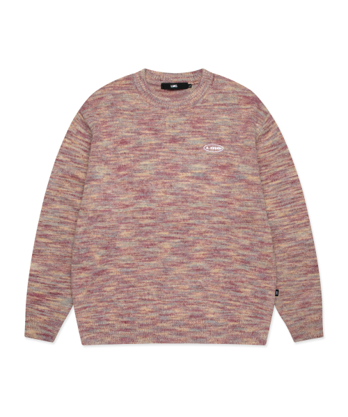 OVAL MULTI COLOR KNIT — вязаный джемпер бежевого цвета