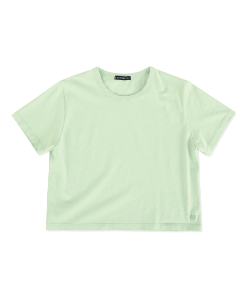 MIDNIGHT12AM(ミッドナイト12エーエム)の「クロップTシャツ-ミント(Tシャツ/カットソー・レディース・その他・FREE)」の2枚目の写真