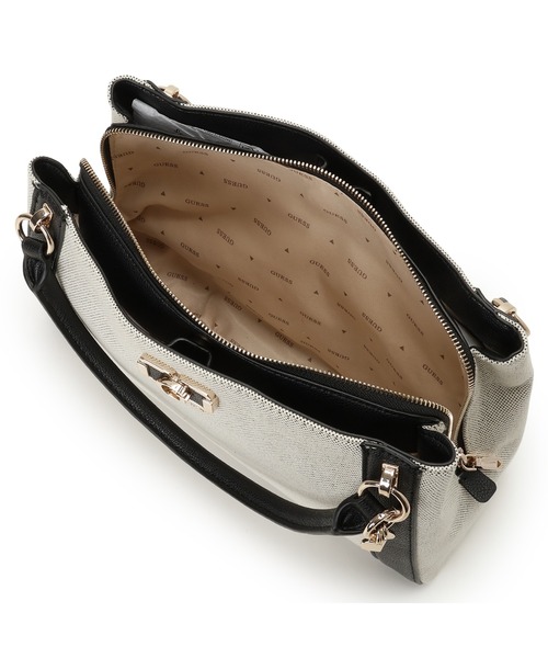 Guess(ゲス)の「KARNILLA Girlfriend Satchel ハンドバッグ(ハンドバッグ・レディース・ブラック/キャメル・ONE SIZE)」の16枚目の写真