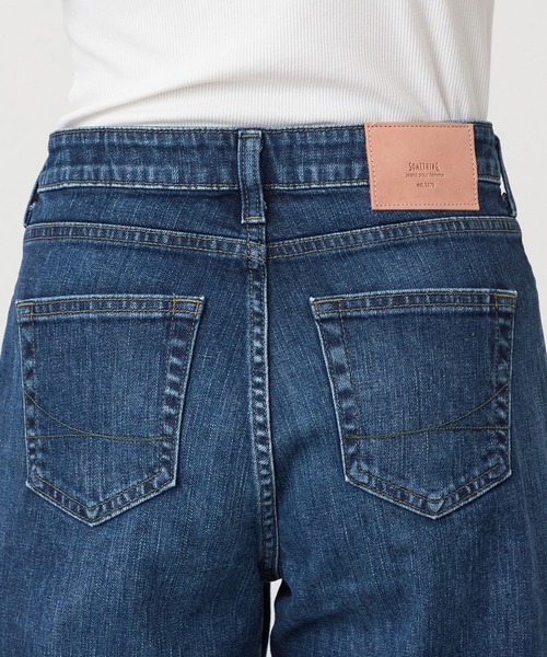 SOMETHING（サムシング）の「SOMETHING LISA NOUVEAU WIDE/ワイドデニムパンツ（デニムパンツ・レディース・インディゴブルー/ダークインディゴブルー/ライトインディゴブルー/ホワイト・X-SMALL/SMALL/MEDIUM/LARGE）」の19枚目の写真