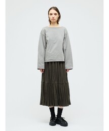 mizuiroind | mizuiro ind ウールブレンドティアードワッシャースカート(スカート)