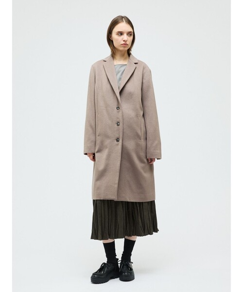 mizuiroind（ミズイロインド）の「mizuiro ind ウールブレンドティアードワッシャースカート（スカート・レディース・ブラウン/ライトグレー/ブラック・FREE）」の13枚目の写真