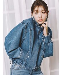 LILY BROWN（リリーブラウン）の「バルーンジップブルゾン（ブルゾン）」