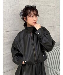 LILY BROWN | バルーンジップブルゾン(ブルゾン)