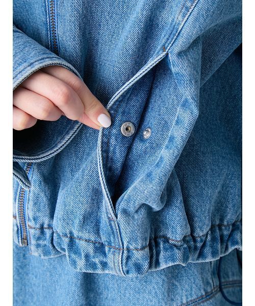 LILY BROWN（リリーブラウン）の「バルーンジップブルゾン（ブルゾン・レディース・ブラック/ボルドー/ブルー・F）」の16枚目の写真